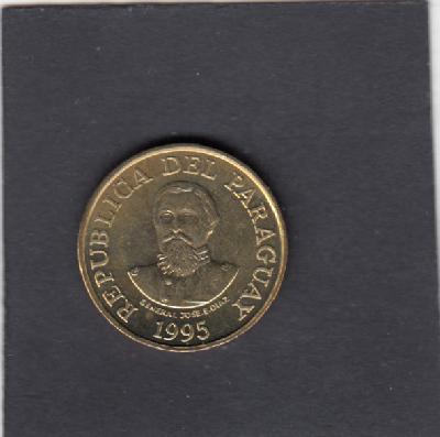 Beschrijving: 100 Guaranies  J.DIAZ